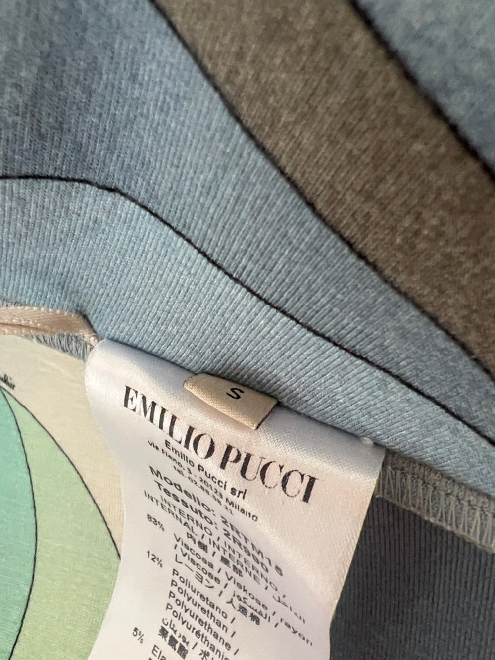 Emilio Pucci Marmo-Print Hood New Without Tags - Picture 8 of 8